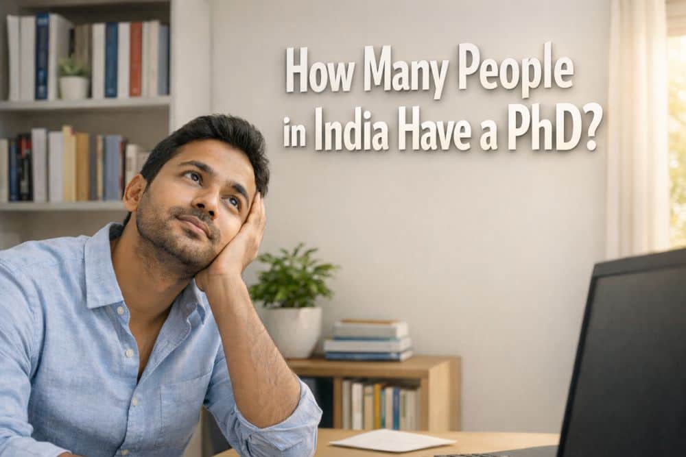 Indian university campus representing doctoral education and PhD attainment in India