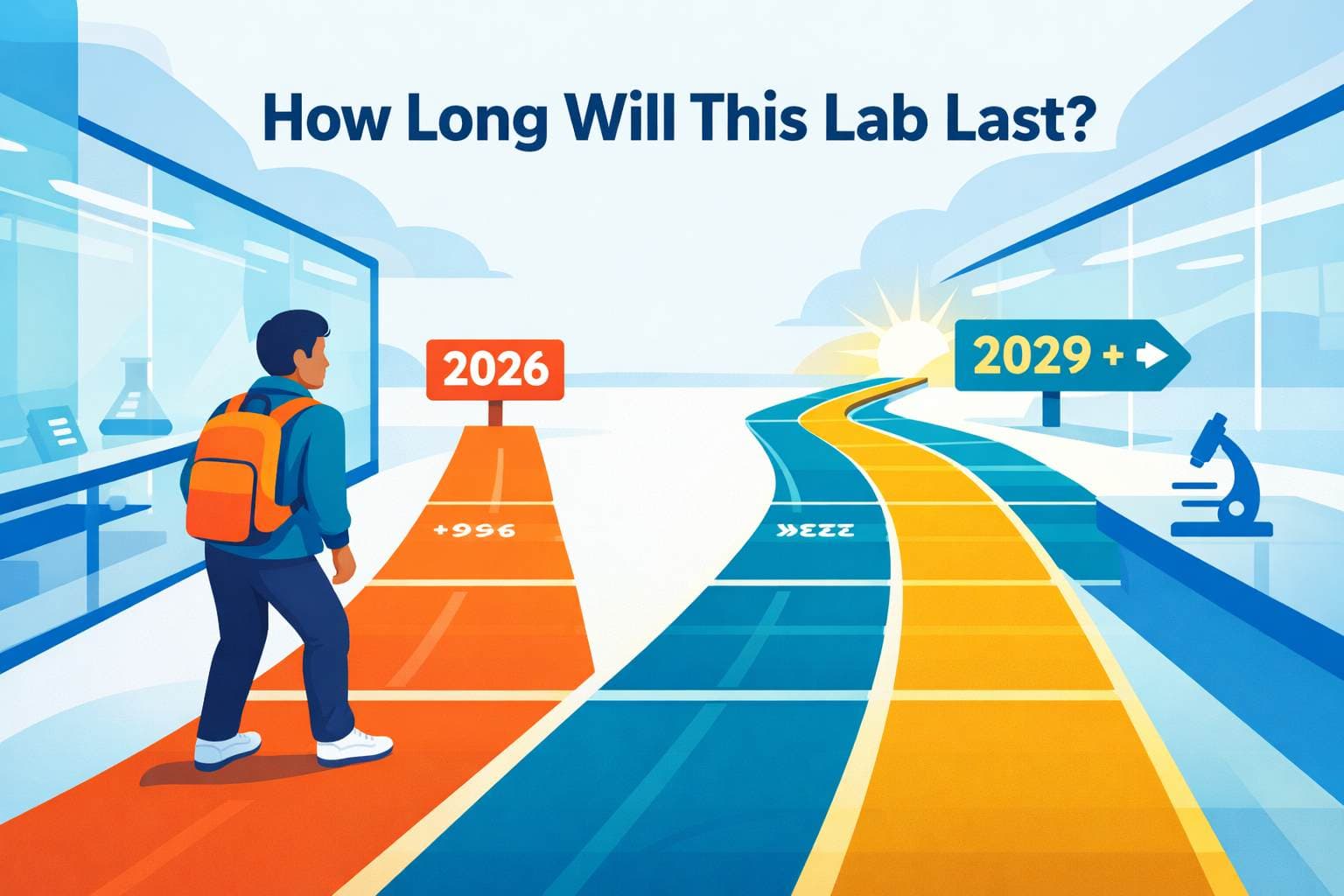 PhD student reviewing NIH grant data to evaluate potential advisor funding stability